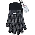 BBQ Butler Heat Resistant Oven Gloves - Silicone Oven Mitts - Heat Resistant Gloves - Baking Gloves - Grilling Gloves - Hot Mitts - Cotton-Lined for Comfort