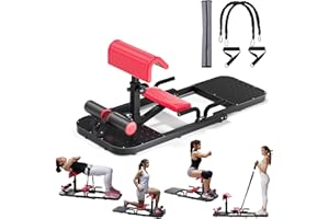 seanleecore Hip Thrust & Squat Machine for Home – Multi-Function Glute Builder, Leg & Core Strengthening Equipment – Adjustable Sissy Squat, Hip Thrusts, Squat Assist Machine for Home Gym