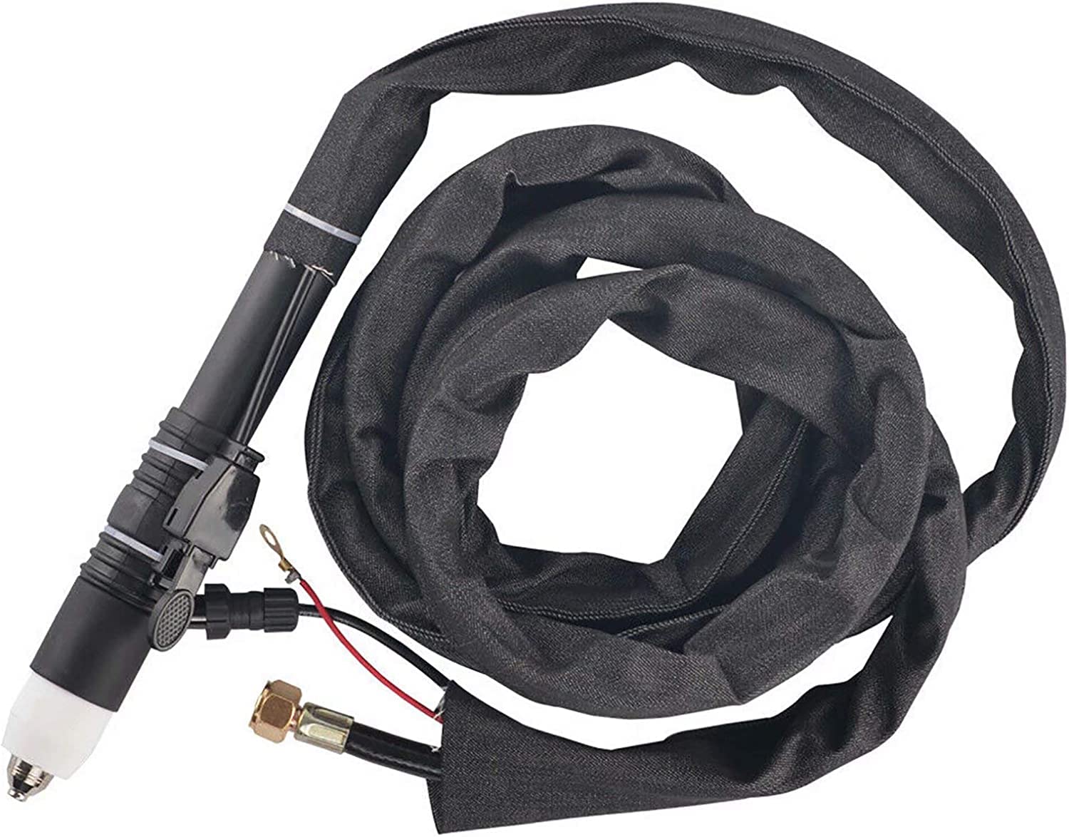 SUSEMSE P-80 Plasma Cutting Torch Inverter Plasma Cutter Gun Pilot Arc Non Touch Start 2 Pins Fit CNC CUT50P CUT60P Plasma Cutting Machine 3M 10Feet