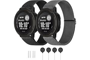 HQZON Elastic Nylon Band Compatible with Garmin Instinct 2X Watch Band, 26mm Soft Nylon Replacement Watch Strap for Garmin Fenix 8 51mm / epix Pro 51mm / Fenix 7X / Fenix 6X Pro/ Fenix 5X / Instinct 2X / Enduro/ Enduro 2 / Enduro 3/Quatix 7