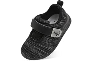 L-RUN Toddler Sneakers Boys Girls Lightweight Shoes Knit Kids Walking Shoes for Indoor Outdoor