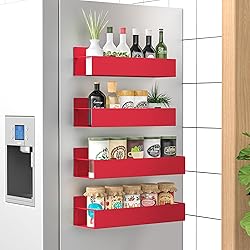 HuggieGems 4 Pack Magnetic Spice Storage Rack