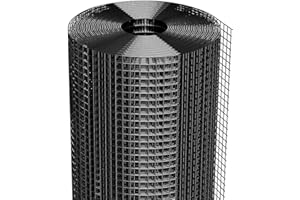 GarveeTech 1/2 in 36 in x 50 ft Hardware Cloth, 19GA Chicken Wire Fencing,Galvanized Welded Wire Mesh Roll for Poultry Netting Cage, Chicken Coop, Black