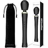 Handheld Cordless Personal Wand Massager - Waterproof, USB Rechargeable, Quiet & Travel Ready – Muscle Relief for Back, Legs & Hand Pain – Great for Sports or Long Days - Includes Velvet Pouch