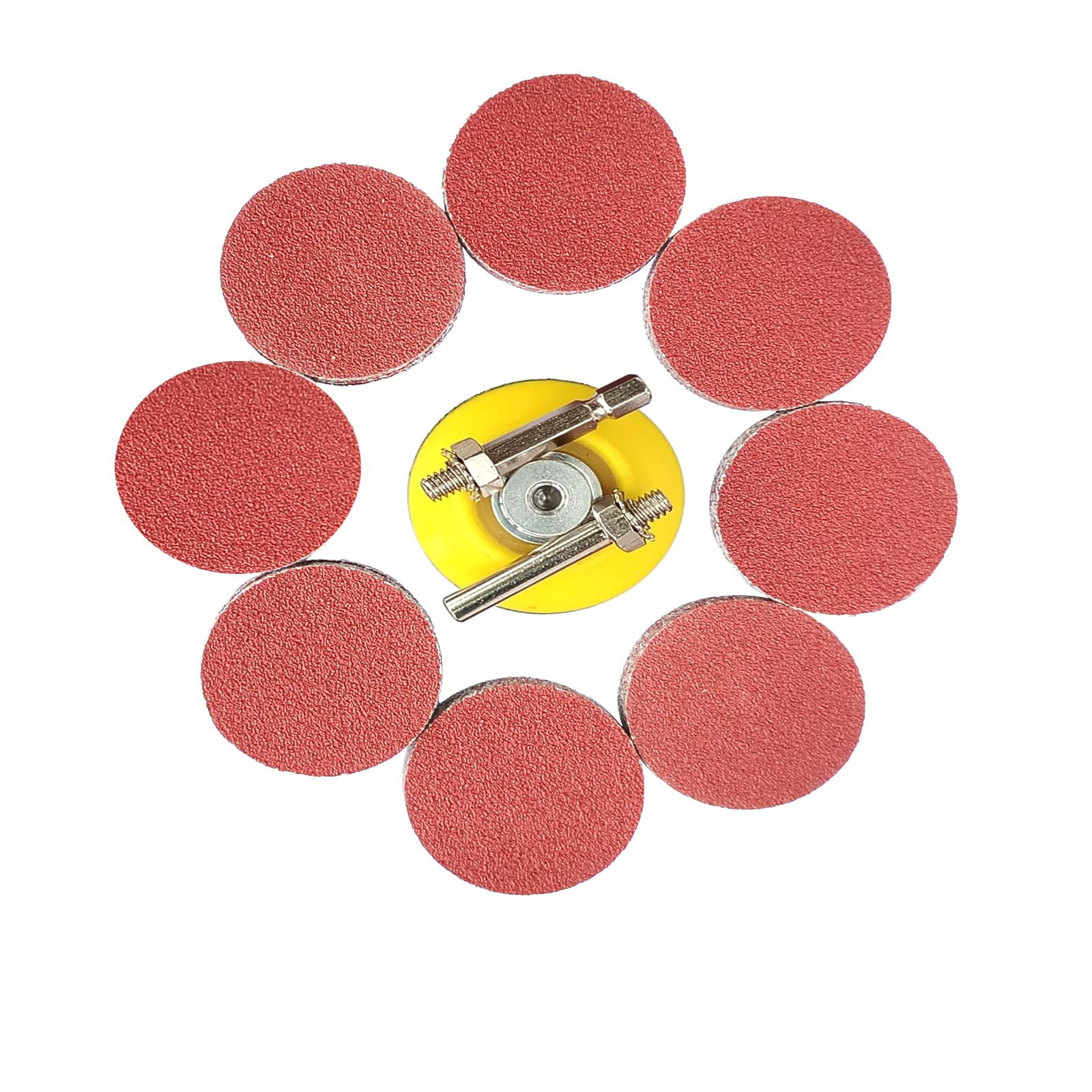Wanmutrun 100pcs Hook & Loop Discs 50mm Grit180 Suitable for Small Polishing Machines Best Choice for Small Area Polishing.