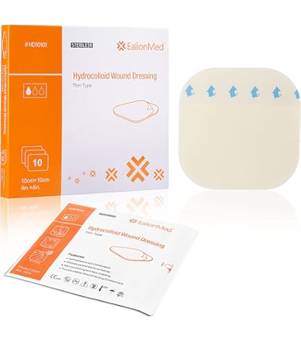 Amazon.com: DUODERM Duoderm cgf extra thin dressing, 4" x 4", 10 Count :  Health & Household