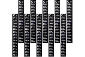 POPETPOP Stick-on Digital Temperature Thermometer Strip Degree Celsius System Display 10pcs