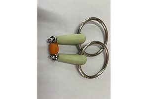 LALOCAPEYO Apple Flavor Professional Stainless Steel Horse Mouth Bite Easy Training Equestrian Horse Mouth Roller Equestrian 