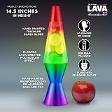 Lava Lamp Rainbow 2179 Hand Painted Globe White Wax 14.5 Inch Lamp view 5