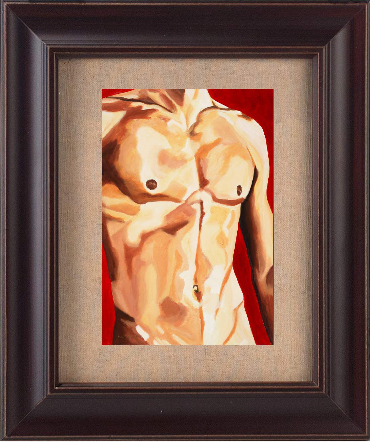 Amazon Com Male Figure Painting Art Print Bedroom Artwork