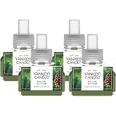 Yankee Candle ScentPlug Refill for Plug in Air Fresheners, Scented Oil Refills, Long Lasting Home Fragrance, Balsam &amp; Cedar (Pack of 4)