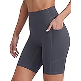ENERBLOOM Biker Shorts Women with Pockets 4"/6"/8"/10" Spandex Workout Shorts Lightweight for Summer Cycling Running Yoga Gym