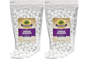 SOHNREY FAMILY FOODS White Jordan Almonds (2-Pack) Wedding Shower Party Favor Premium White Candied Nuts (3 lbs Total)