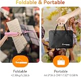 K Kasonic Foldable 2 in 1 Music Stand Pink with Folder Tripod Portable view 6