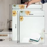 Kitchenville Glass Chopping Board 40x30cm Tempered Heat Resistant Floral view 4