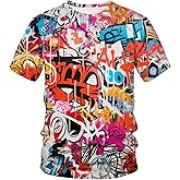 Hisayhe Mens Hip Hop Hipster Crew Neck Short Sleeve T-Shirt