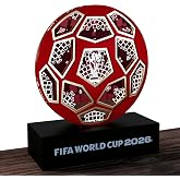 LAYERLUX FIFA World Cup 2026&trade; Official Licensed LED Soccer Ball Replica &ndash; Collectible Decoration Light Up World Cup, Commemorative Lamp, Soccer Memorabilia Gift for Fans &amp; Collectors for Home Office
