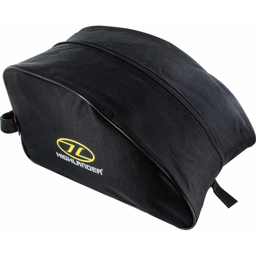 Highlander Unisex Adult Durable Hardwearing Wide Zip Opening Universal Boot Bag, Black, One Size Fits All