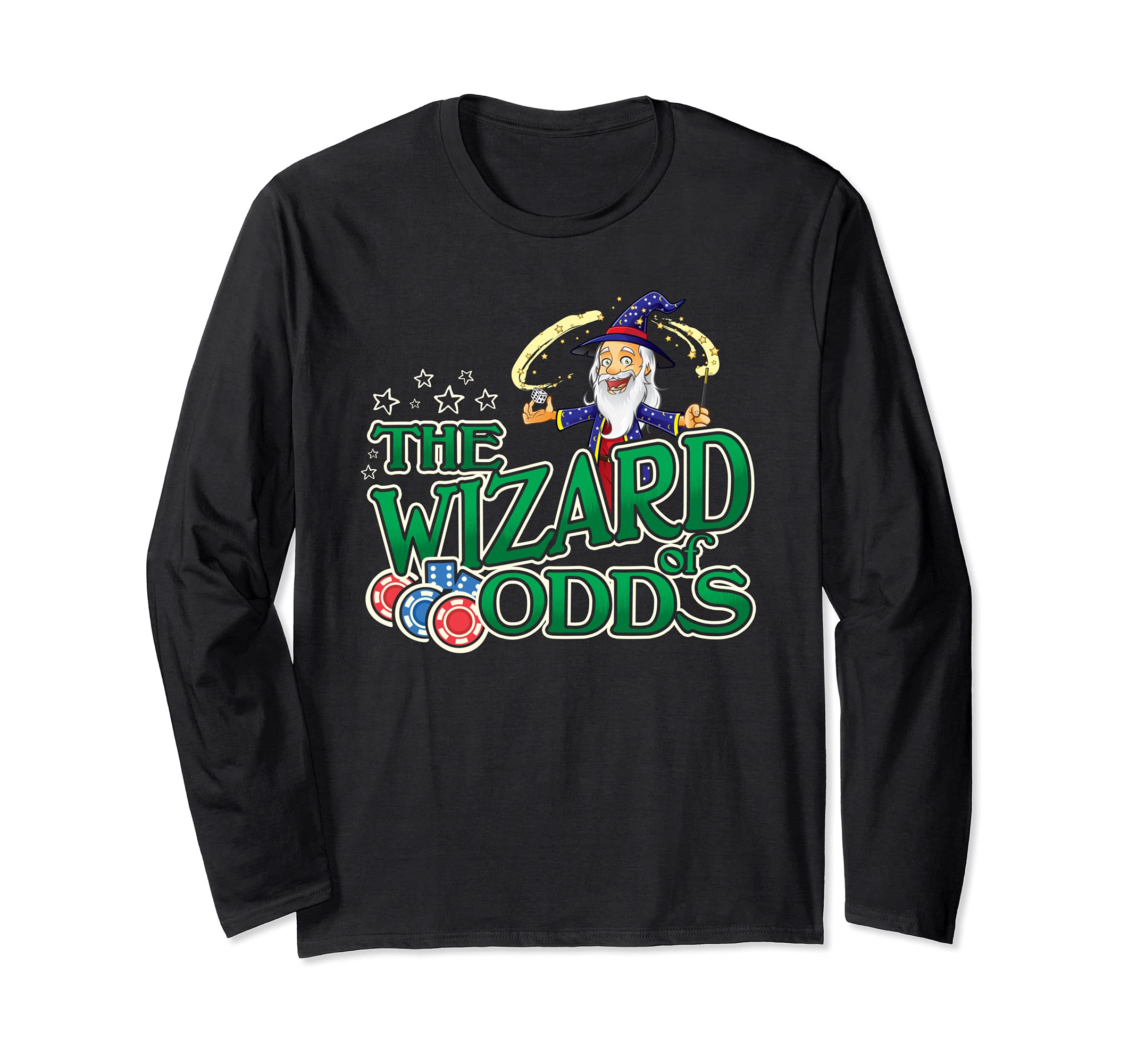 Sport Betting The Wizard of Odds Gamblers Gaming Parlays Long Sleeve T-Shirt