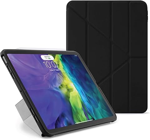 Amazon Com Pipetto Ipad Air 4 10 9 Inch 2020 Origami Case Black Computers Accessories