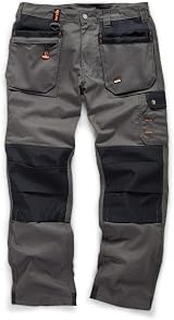 Scruffs Worker Plus Graphite Grey Work Trousers 34W Regular Leg view 1