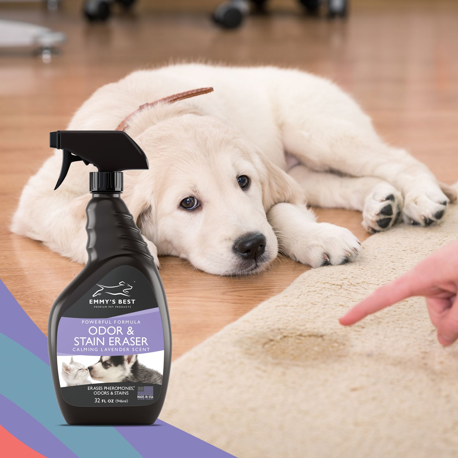 Powerful Pet Odor Eliminator Urine Remover Exclusive Enzyme Cleaner