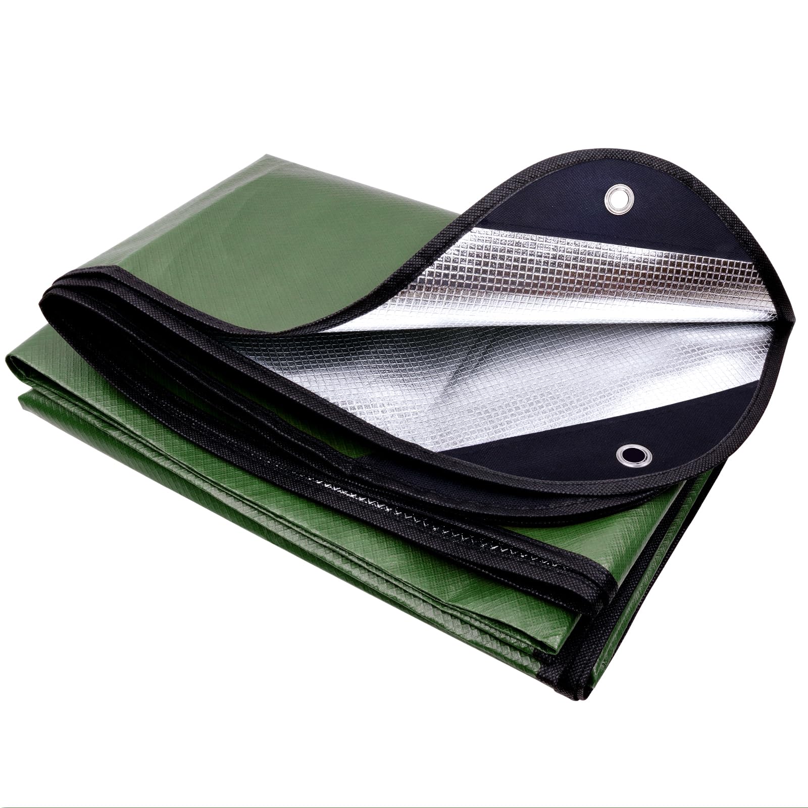 E EASTSTORM 7×5ft Heavy Emergency Blanket,Thickened Bivvy Bag Survival Rescue Blanket Reusable,Tarpaulin Waterproof Reflective Tarp Three layers of Protection for Outdoor Camping — image 1