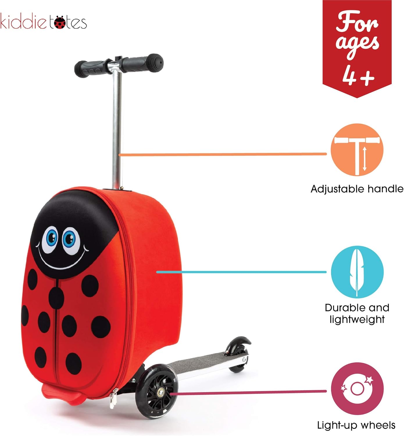 children's luggage with light up wheels