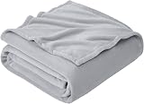 EHEYCIGA Fleece Blanket 130x165cm Silver Grey Soft Microsfiber Throw view 1