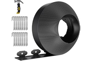 ZSLTLDU 66FT Landscape Edging 4 in Tall with 70 Spikes, Garden Edging Border and 1 Hammer, Plastic Landscape Edging Border Lawn Edging for Landscaping, Flower Beds, Yard