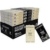 ECO BOOM Soft Pocket Tissues, Travel Size, 3-Ply, Hypoallergenic, 36 Packs, Eco-Friendly Facial Tissues for Car, Purse, and School