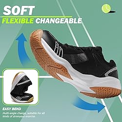ASHION Pickleball Shoes for Men Tennis Racquetball