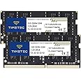Timetec 64GB KIT(2x32GB) DDR4 3200MHz PC4-25600 Non-ECC Unbuffered 1.2V CL22 2Rx8 Dual Rank 260 Pin SODIMM Compatible with AMD and Intel Gaming Laptop Notebook PC Computer Memory RAM Module Upgrade