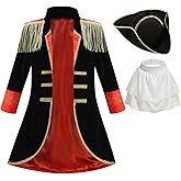 Colorful House Napoleon Costume for Boys Colonial Outfit Renaissance Halloween Cosplay for Kids