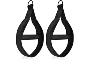 GVRGO Pilates Double Loop Straps for Pilates Reformer, Fitness D Ring Straps Handle, Pilates Accessories Yoga Exercise Straps