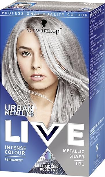 Schwarzkopf Live Urban Metallics U71 Haarfarbe, metallisches Silber