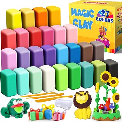 ESSENSON Air Dry Clay 27 Colours Modelling Clay Kids Tools Included