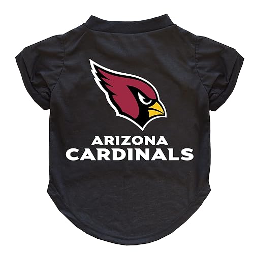 Littlearth NFL Arizona Cardinals Pet T-Shirt, Team Color, Small