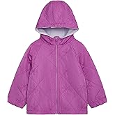 Carter's girls Daisy Diamond Quilted Midweight Jacket With Fleece Lining