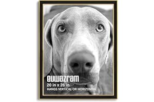 euwazram Suede 20x26 Frame - Single Frame, Elegant Black 20 x 26 Poster Frame, 20x26 Picture Frame for Artwork, Puzzles, Photos, and Movie Posters