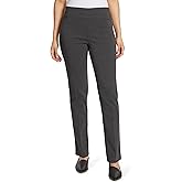 Gloria Vanderbilt Womens Pull on Trouser Mid Rise Slim Straight Leg Pant with Tummy Control Standard