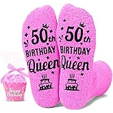 HAPPYPOP 50TH Birthday Gifts for Her - Women Socks for 50 Year Old Female Birthday Gift