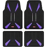 Rubbermaid Car Mat Full Set, Universal Trim-to-Fit Heavy-Duty Car Floor Mats – 4-Piece Set for All Weather Protection – Durable Rubber Mat for Cars, Trucks, SUVs & Vans-Purple
