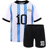 Boy's Soccer Jerseys for Kids #10 Outdoors Football Team Training Uniform Kit Boys Girls Youth Child Sport Fan Jersey