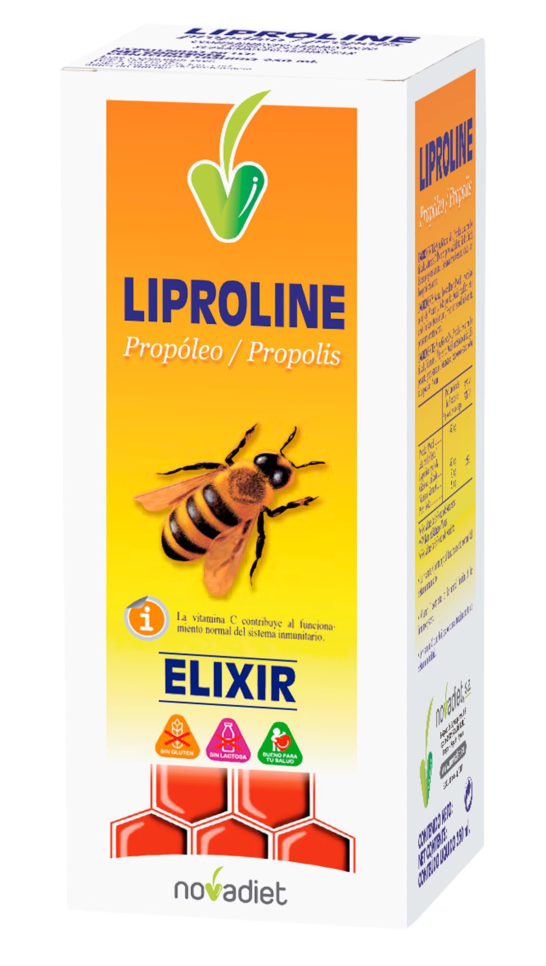 NOVA DIET Liproline Propolis Elixir Syrup 250ml, Clear