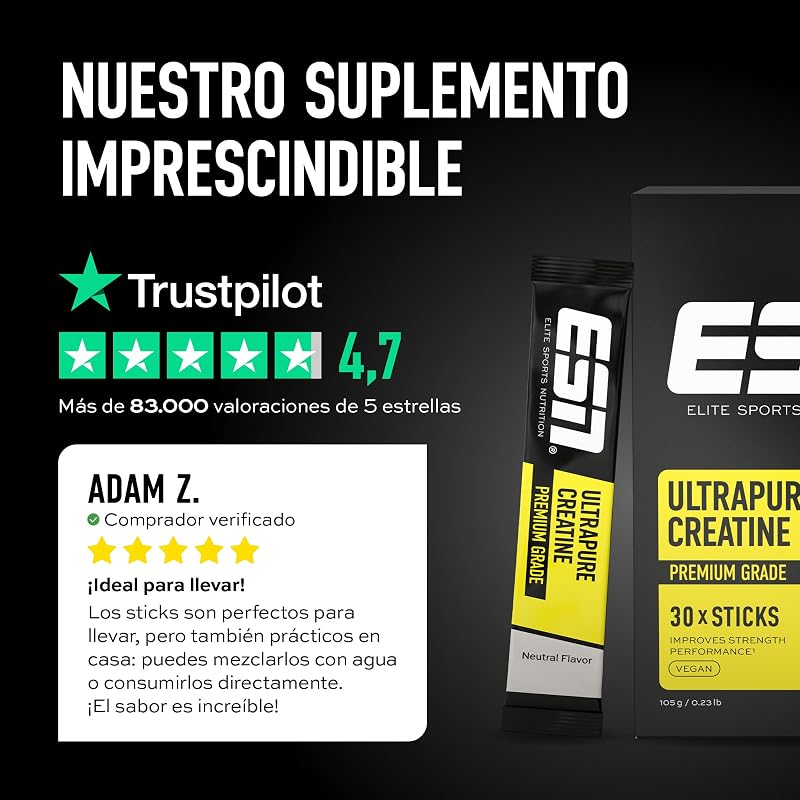 Ultrapure Creatina Monohidrato Sticks, Cereza fresca, 30 sobrecitos