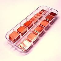 Easycargo 100pcs 12 Sizes 15mm Copper Pad Shim Thermal Kit, Pure Copper Heatsink C1100, Low Profile Copper Plate Cooler for C