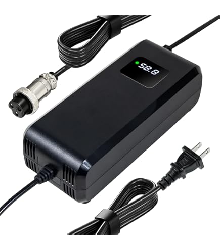 Amazon.com: YZPOWER 52V Lithium Battery Charger 58.8V 4A Power