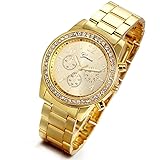 Lancardo Men's Gold Stainless Steel Quartz