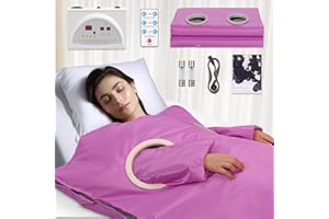 RELOIVE Sauna Blanket for Detoxification, Far Infrared Sauna Blanket, Portable Sauna for Home Detox Calm Your Body and Mind Regular Black